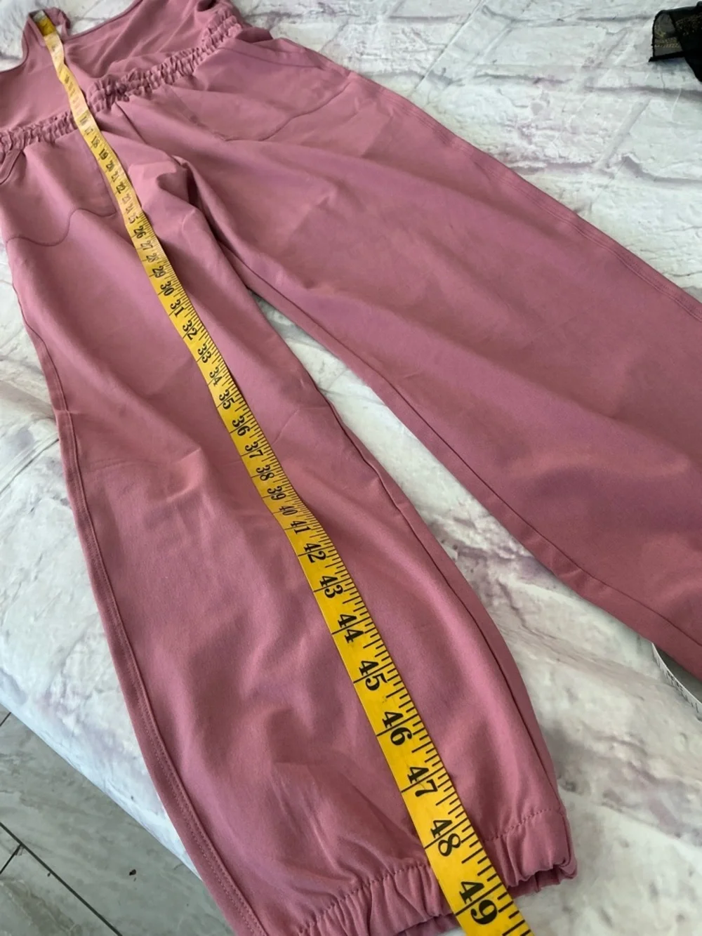 Abercrombie & Fitch Mauve Pink Tank Jumpsuit with Elastic Waist Girls 11/12